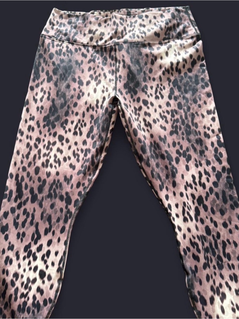 Fabletics Women’s Leopard Print Leggings - Brown & Tan